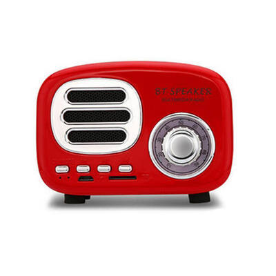 

Mini Retro Bluetooth Speakers HIFI Sound MP3 Music Player Support 32G TF Card AUX with HD Mic for Smartphone PC