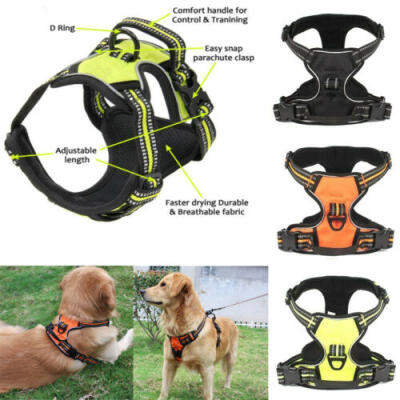 

UK No-pull Dog Harness Outdoor Adventure Pet Vest Padded Handle  M L XL XXL