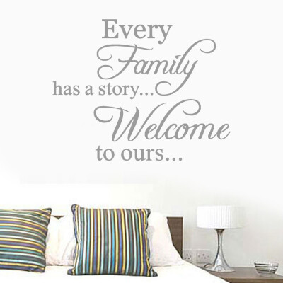 

〖Follure〗Every Family Removable Art Vinyl Mural Home Room Decor Wall Stickers