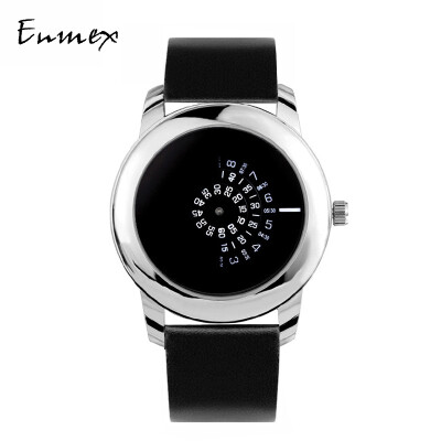 

Qixi Festivals gift translation Enmex all-black lens concept tonal watch movement digital tide cool watch