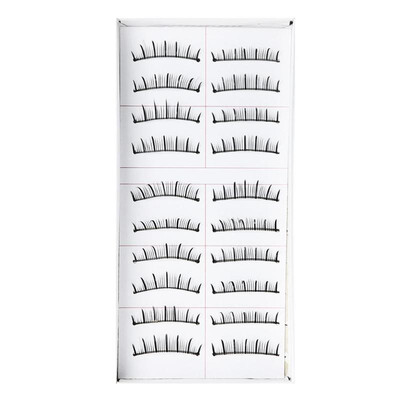 

10 Pairs Long False Eyelashes Makeup Natural Fake Black Eye Lashes