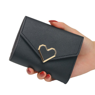 

Women Students Faux Leather Coin Cash Purse Clutch Short Wallet Card Holder