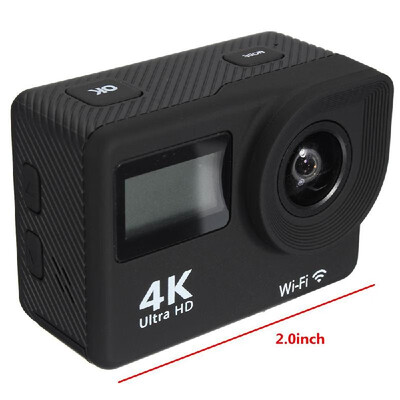 

4K Action Camera WiFi Dual Screen Ultra HD 30M Waterproof DV Sports Camcorder 170 Degree Wide Angle Lens