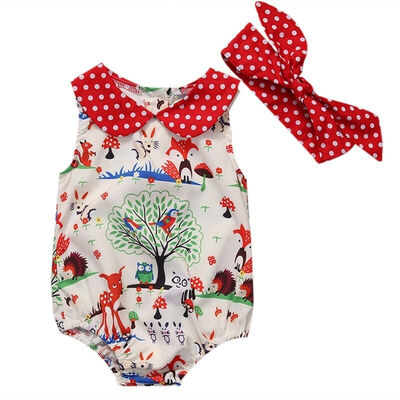 

Newborn Infant Baby Girl Romper Jumpsuit Bodysuit Infant Clothes Outfit Sunsuit