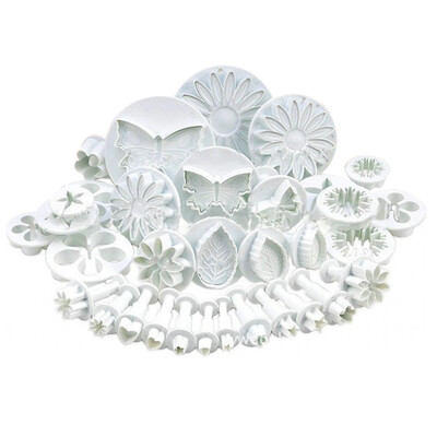 

33pcs Food Grade ABS Cake Mould DIY Baking Decorating Tool Fondant Biscuit Molds Embossing Die