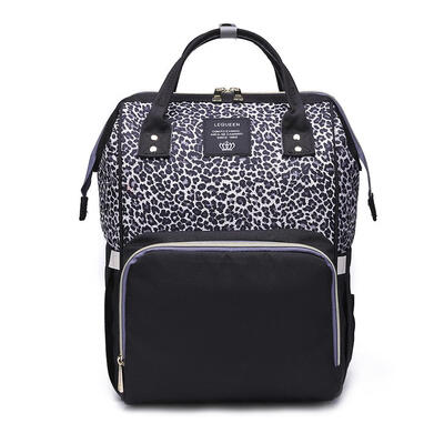

Leopard Waterproof Mummy Diaper Handbag Large Capacity Maternity Backpack