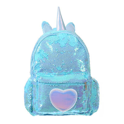 

Cute Heart Sequins Travel Backpacks Women Glitter Shoulder School Bags