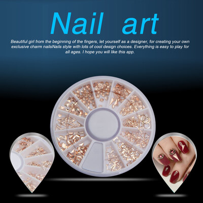 

Toponeto 3D Nail Art Rhinestones Glitters Studs Acrylic Tips Decoration Manicure Wheel