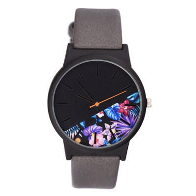 

Business Women Watches Fashion Quartz Wristwatch Different patterns Ladies Clock Black Dial Leather Strap Relogio Feminino