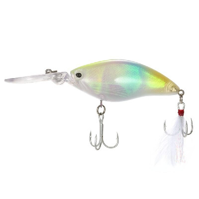 

11cm 18g Crank Bait Fishing Lure Swim Bait Artificial Bait Fishing Tackle Treble Feather Fishing Baits Hooks