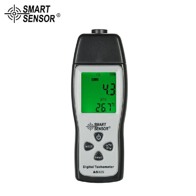 

SMART SENSOR Professional Handheld Digital Photo Tachometer Laser Non-Contact Tach Range 100RPM-30000RPM LCD Display Motor Speed