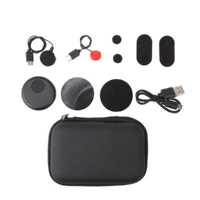 

M8 Helmet Headphones Microphone Kit Wireless Bluetooth 50 Music Headsets Motorcycle Helmet Earphone with Mic Storage Carrying Bag