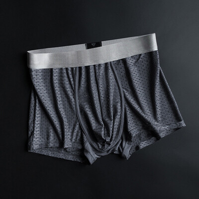 

Tailored Mens New Style Silver Lon Antibacterial Ice Silk Underwear Breathable Underwear