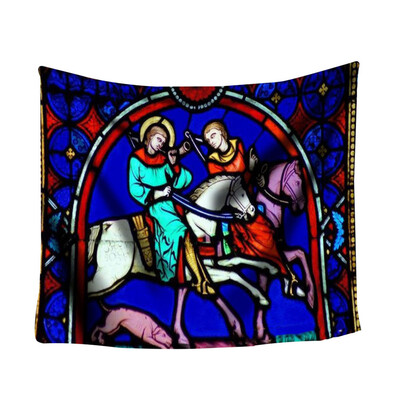 

Toponeto Colorful Print Tapestry Art Room Notre Dame Wall Hanging Tapestry Art Nature