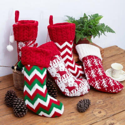 

US Christmas Santa Socks Cute Ornaments Festival Party Xmas Tree Hanging Deco