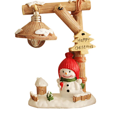 

〖Follure〗Christmas Gifts Snowman Night Light Resin Desktop Ornaments