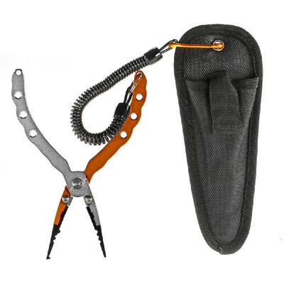 

Lixada Aluminum Fishing Pliers Braid Cutters Split Ring Pliers Hook Remover Fish Holder with Sheath&Lanyard