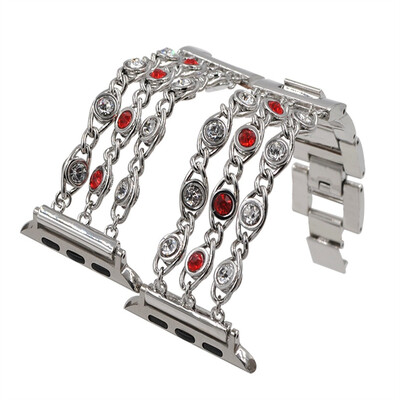 

〖Follure〗Luxury Gem Chain Crystal Stainless Replacement For Apple Watch Band 38mm40mm