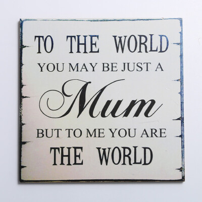 

Gobestart Wooden Hanging Plaque Board Mother&Fathers Day Holiday Home Wall Ornament Gifts