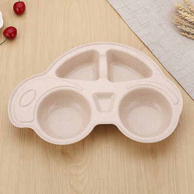 

Cute Cartoon Car Shape Kids Bowl Baby Dish Snack Food Tableware Feeding Dinner Plate