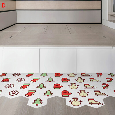 

Tailored Christmas Hexagonal Anti-Slip Stickers Living Room Bathroom Wall Stickers Decorative Stickers