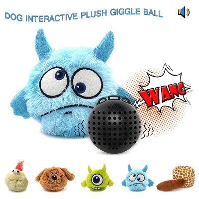 

Dog Interactive Toy Plush Giggle Ball Shake Squeak Crazy Bouncer Ball for Exercise Entertainment