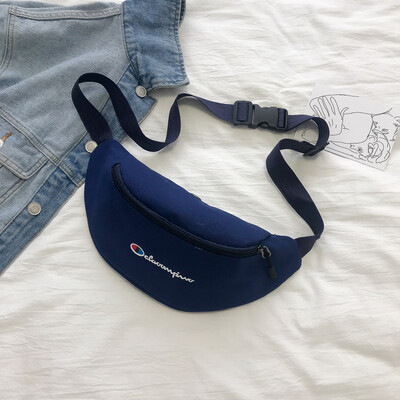 

Fashion sports simple wild canvas pocket female 2019 new casual temperament personality letter shoulder Messenger bag