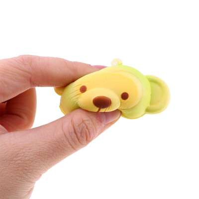 

Siaonvr Cute Monkey Stress Reliever Scented Super Slow Rising Squeeze Toy Keychain 7cm