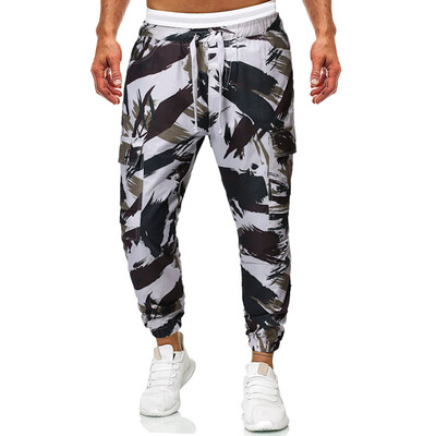 

Gobestart Fashion Mens Casual Solid Loose Patchwork Color Sweatpant Trousers Jogger Pant