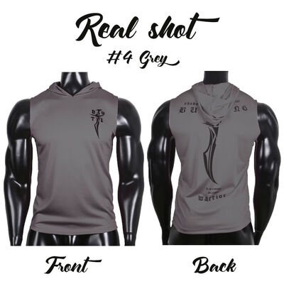 

Mens Hooded Hoodie Vest Tank Tops Sweatshirt Gym Muscle Sleeveless T-shirt