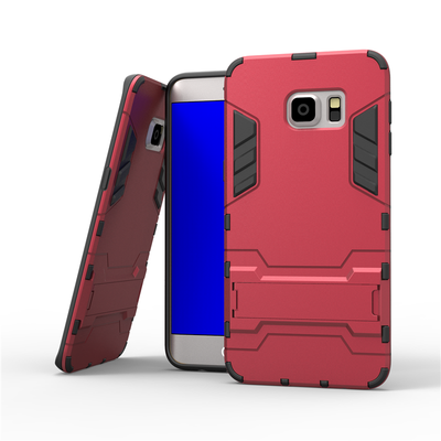 

Goowiiz Phone Case For Samsung Galaxy S5S6S6 EdgeS6 Edge PlusS7 Edge Armor PC TPU Silicone Hard Bracket Double Protection