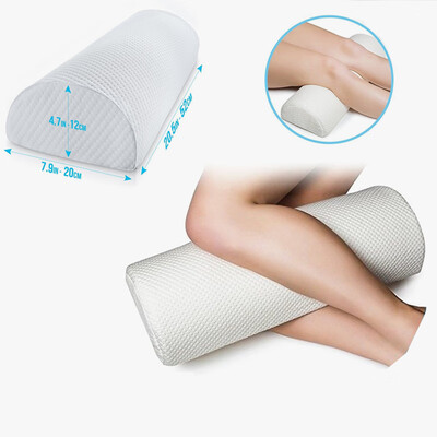 

Bolster Half Round Memory Foam Pillow Leg Neck Cervical & Lumbar Support