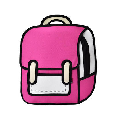 

Fashion Creative Women 2D Drawing Backpack 3D Jump Style Cartoon School Bag