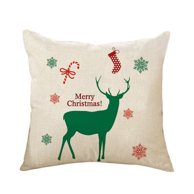 

Tailored Merry Christmas Cushion Cover Square Pillow Case Home Decor