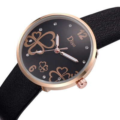 

RM Fashion Lady Frosted Dial Heart Shape Pattern Leather Belt Watch Quartz Watch