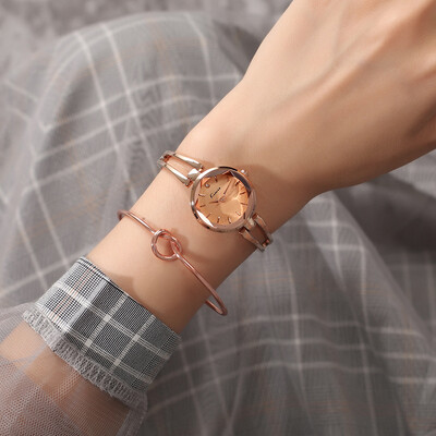 

Watch mens trend quartz watch simple casual steel mesh belt waterproof