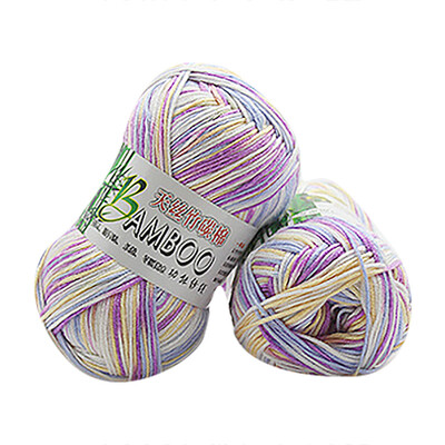 

Gobestart New 100 Bamboo Cotton Warm Soft Natural Knitting Crochet Knitwear Wool Yarn 50g