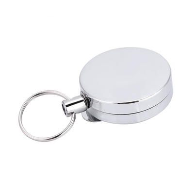 

Greensen 4cm Telescopic Steel Wire Keychain Anti-theft Anti-lost Key Ring Camping Tools Carabiner