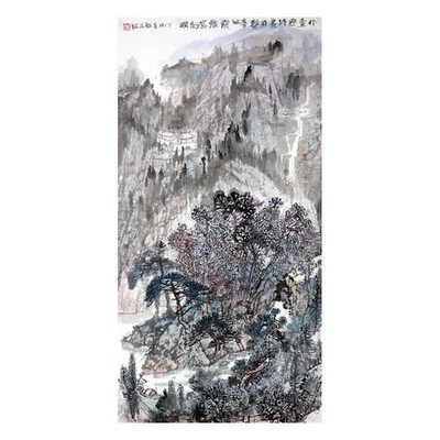 

Chunqiu Tu Wall Art Artist Hand-painted Chinese Landscape Painting Cultural Work Home or Office Decor Carefully Package