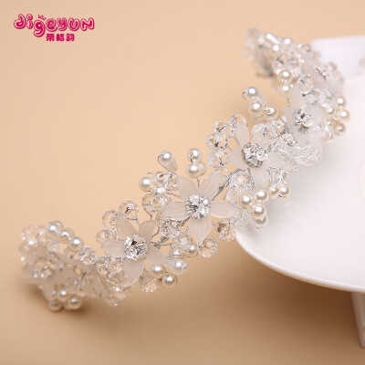 

Childrens headwear Korean girls handmade hair accessories hairpin headband princess crown girl hairpin baby jewelry headband