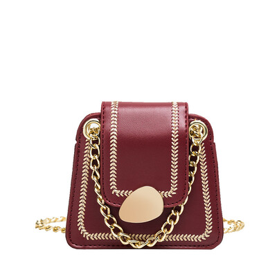 

Ins super fire fashion Korean bag trend wild rhombic handbags chic chain shoulder Messenger bag