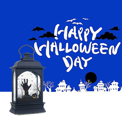 

Siaonvr Hanging Lantern Flame Lamp Decor Light Vintage Party Castle Halloween Pumpkin
