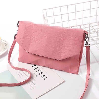 

Small square bag shoulder diagonal cross bag Lingge embossed small bag pu multicolor wild female bag