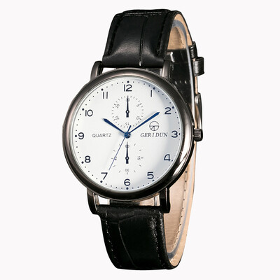 

Foreign trade mens watch business mens watch pu leather simple