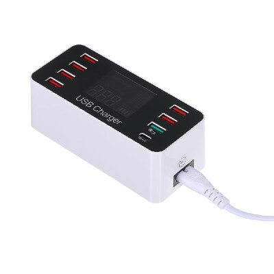 

Fast USB Charger with QC30 Port 40W Charging Station with 8 Charging Ports&Type-C Port LCD Display Wide Compatibility Intelli