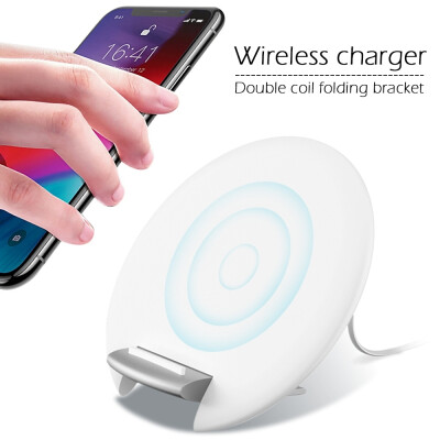 

Z6 Mobile Phone Double Coil Folding Bracket Charger Fast Charging Wireless Charger