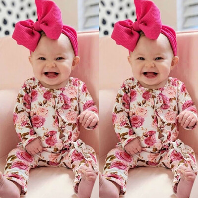 

Newborn Infant Baby Girl Floral Romper Bodysuits Jumpsuits Outfits Clothes