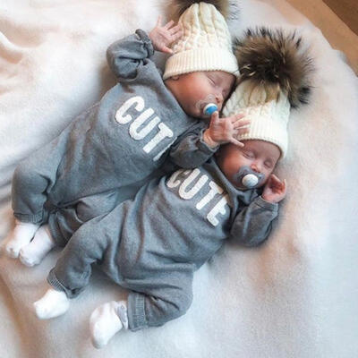 

Baby Unisex Casual Jumpsuit Long Sleeve Romper Newborn Bodysuit Clothes Outfits