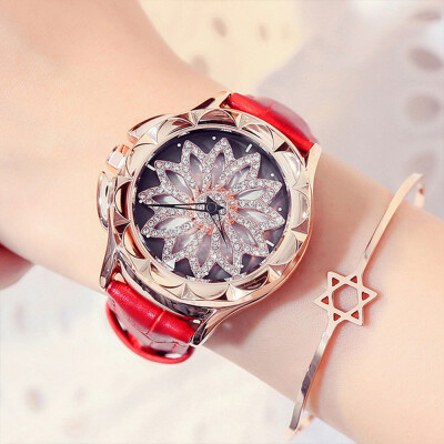 

Time to run the trend of leather quartz watch