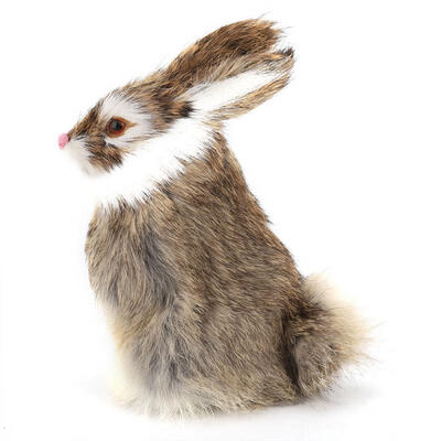 

Greensen Simulation Rabbit Gift Rabbit Model Home Decor Desktop Ornament